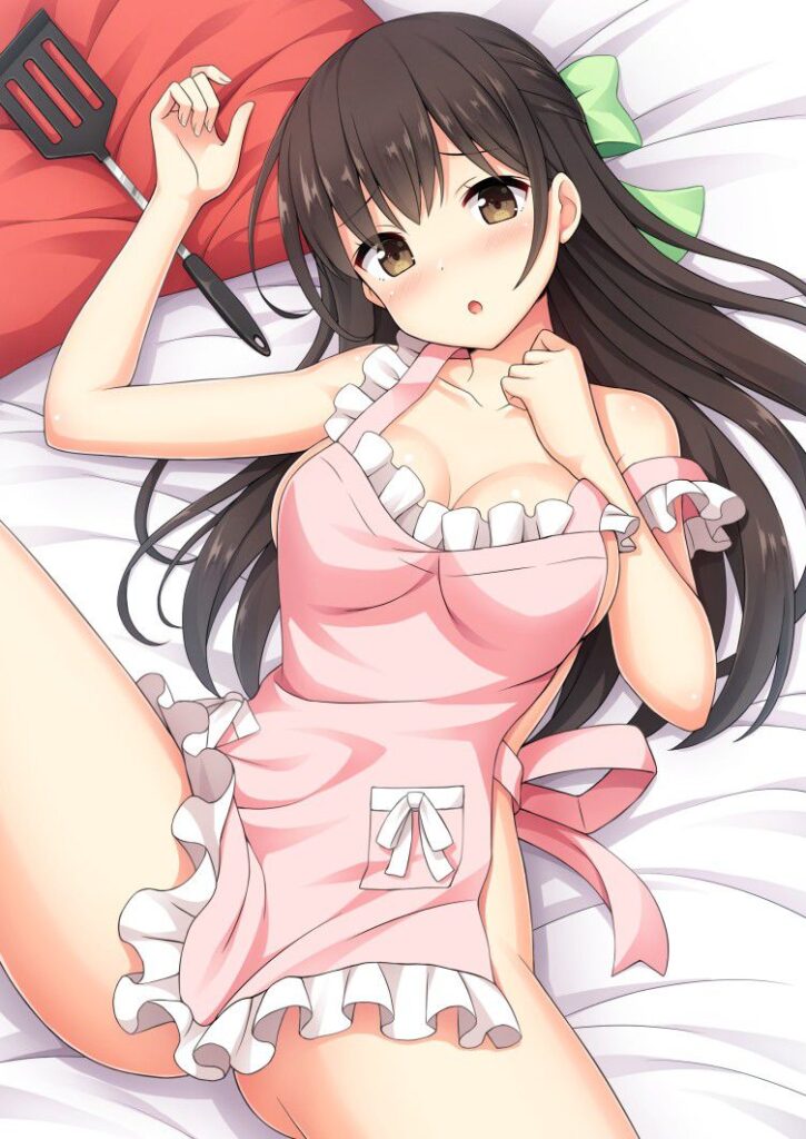 裸エプロンのエロ画像 12