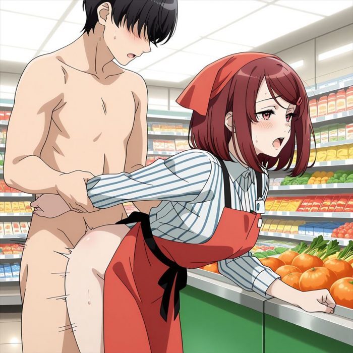 スーパーの裏でヤニ吸うふたりのエロ画像 14