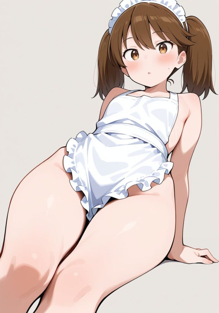 裸エプロンのエロ画像 11