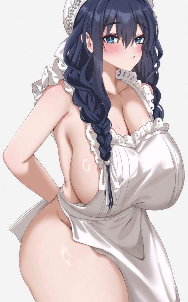 裸エプロンのエロ画像 20