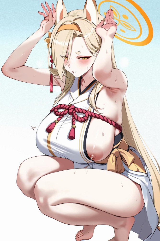 うんこ座りのエロ画像 8