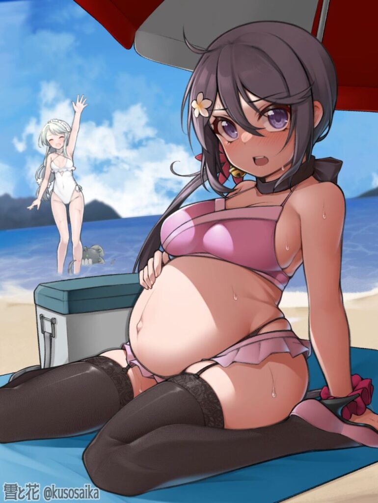 ボテ腹のエロ画像 13