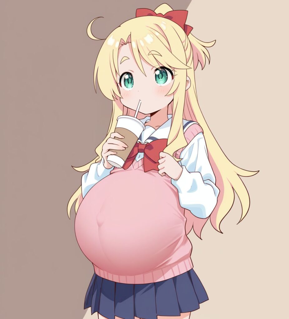ボテ腹のエロ画像 3