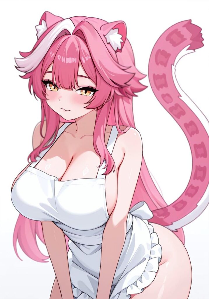 裸エプロンのエロ画像 6