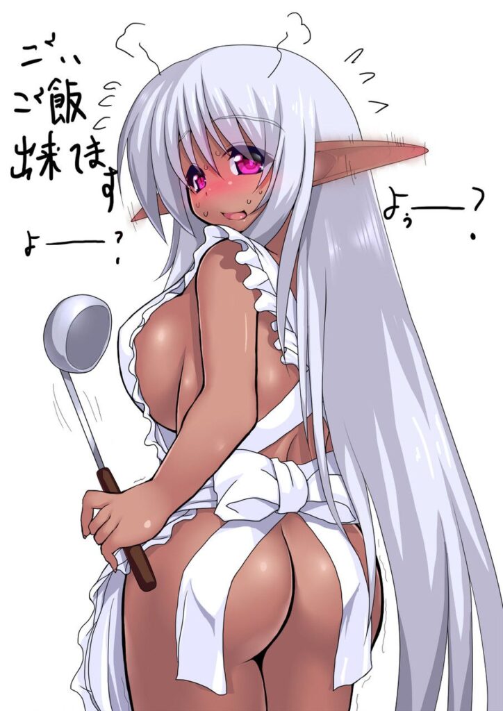 裸エプロンのエロ画像 18