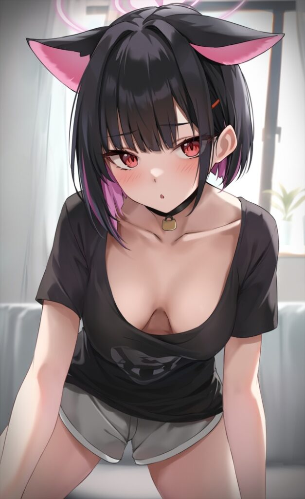 胸チラのエロ画像 13