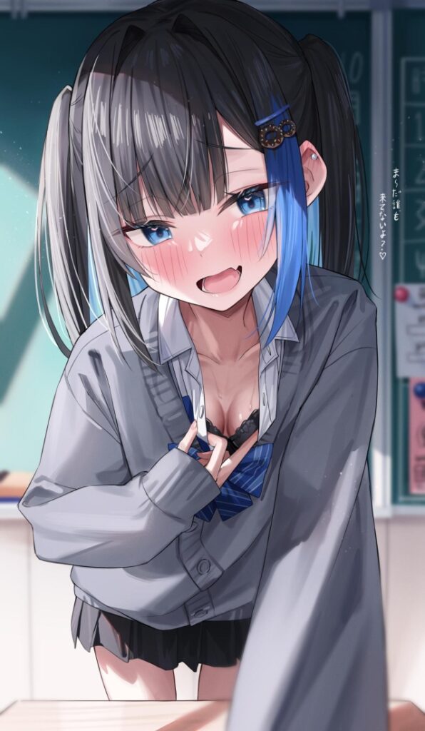 胸チラのエロ画像 3