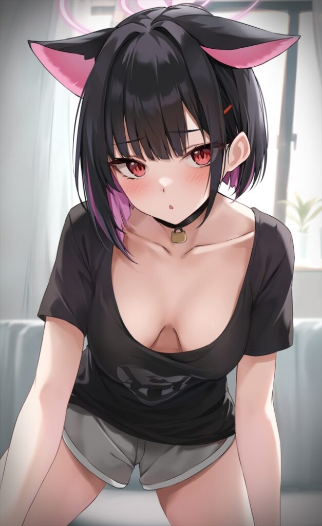 胸チラのエロ画像 4